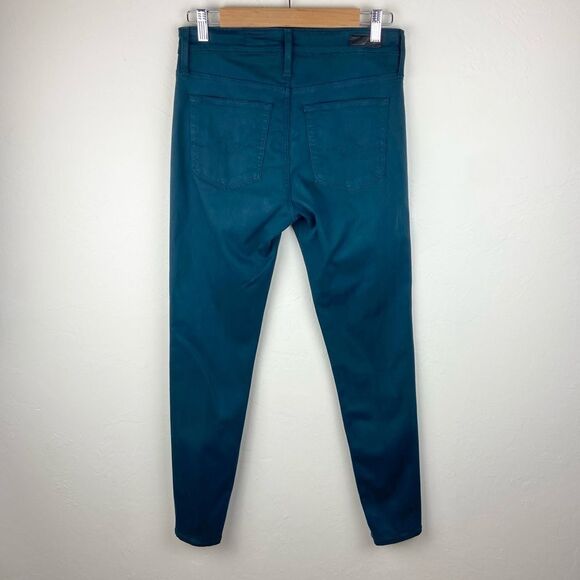 AG ‘The Farrah’ High-Rise Skinny Ankle Suede Pant - Brooks Wash - Picture 6 of 8